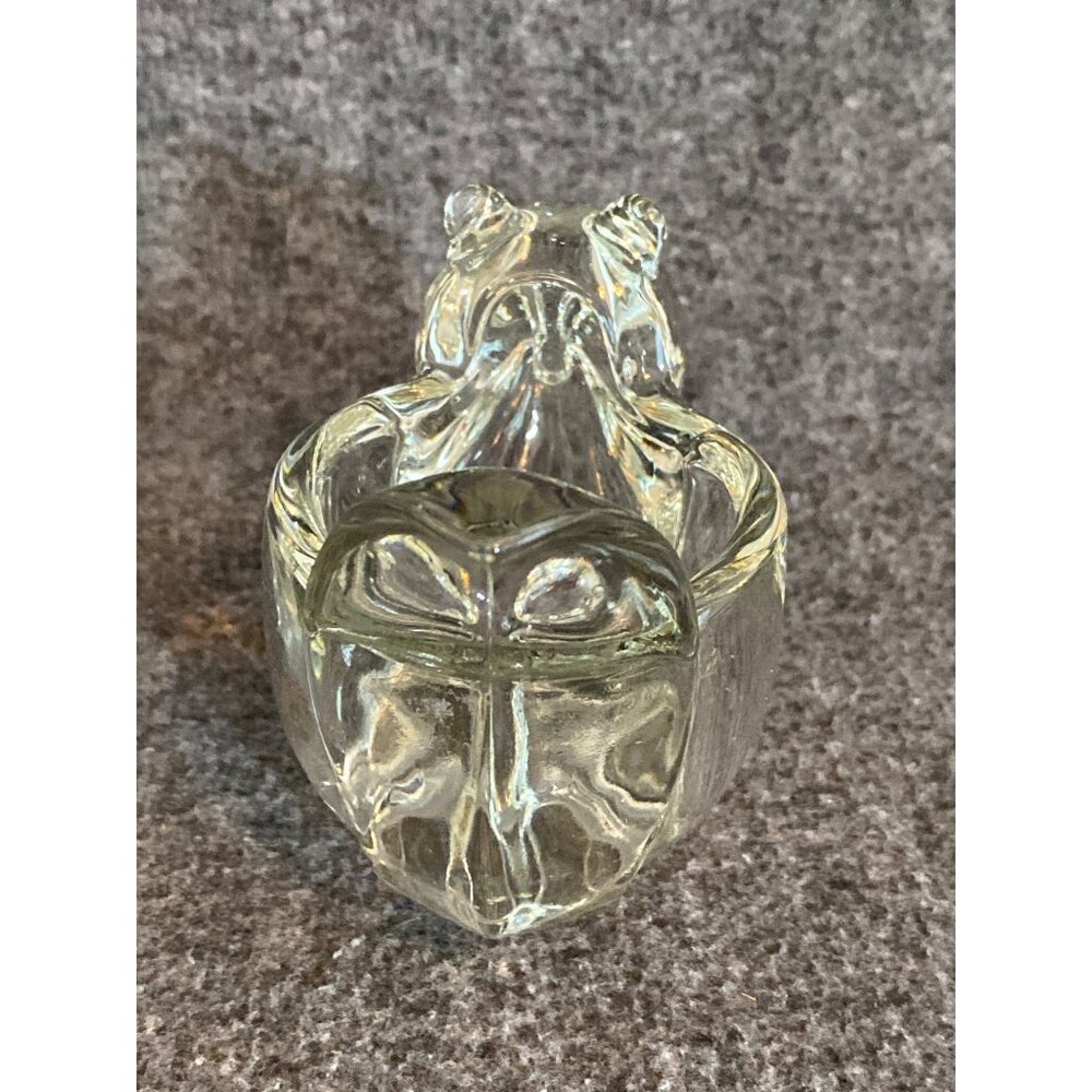 VTG Avon Candle Votive Holders Crystal Glass Squirrel Dove Lot of 2 - Picture 4 of 16
